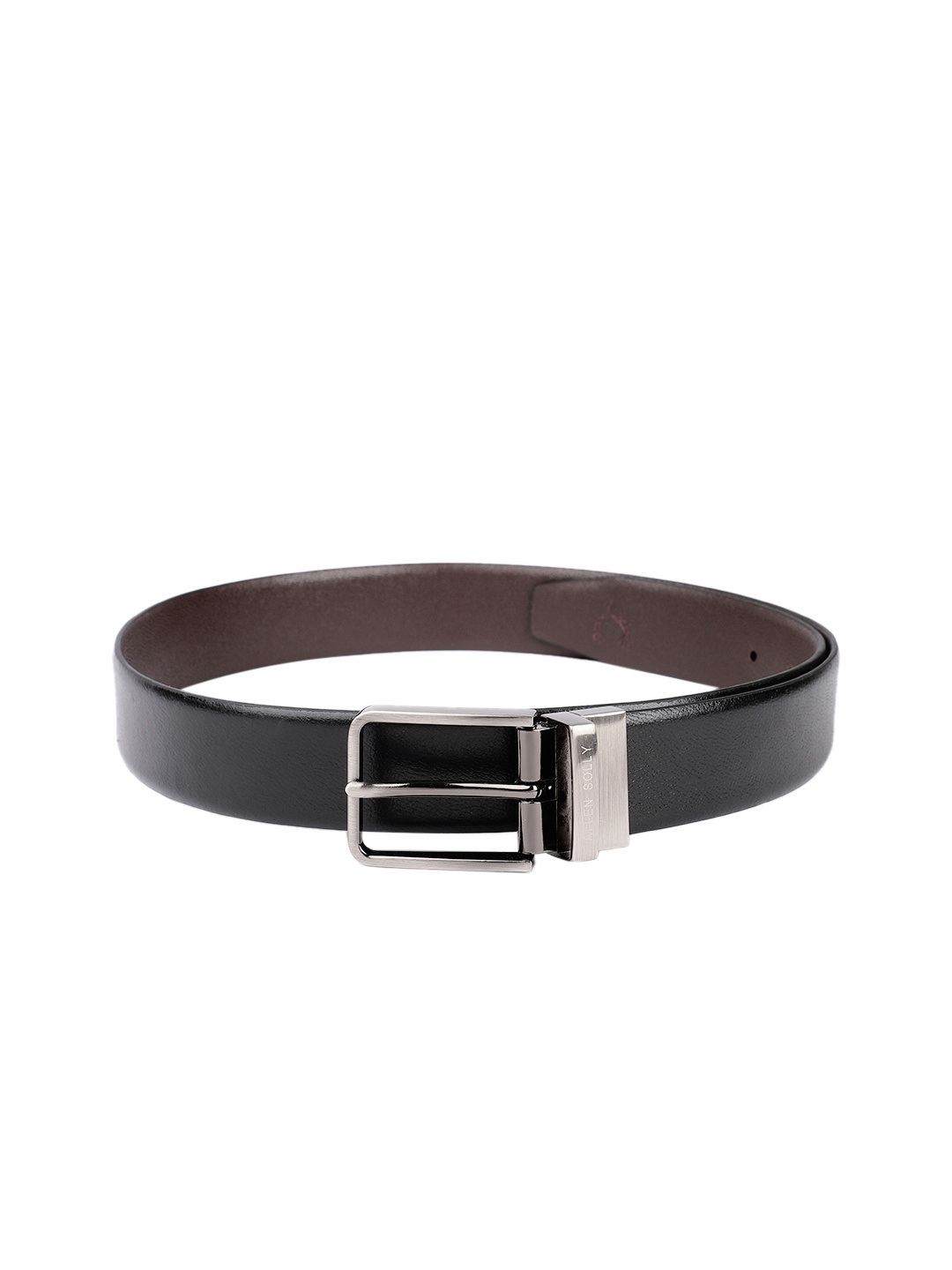 

Allen Solly Men Leather Reversible Belt, Black