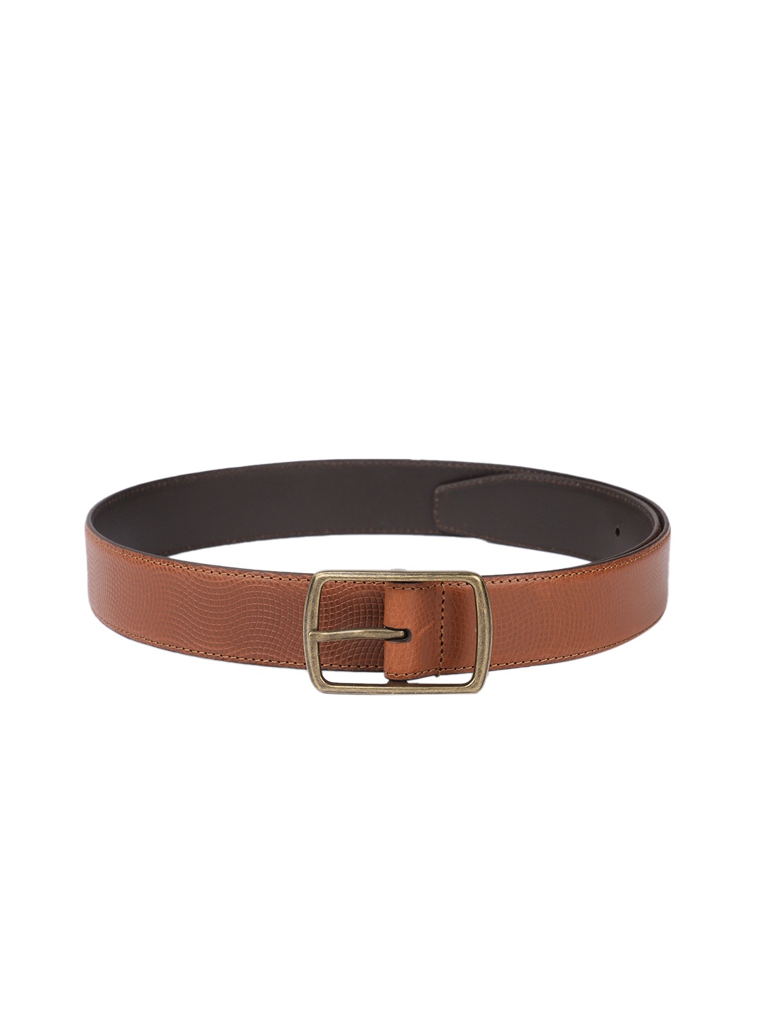 

Allen Solly Men Textured Leather Belt, Tan