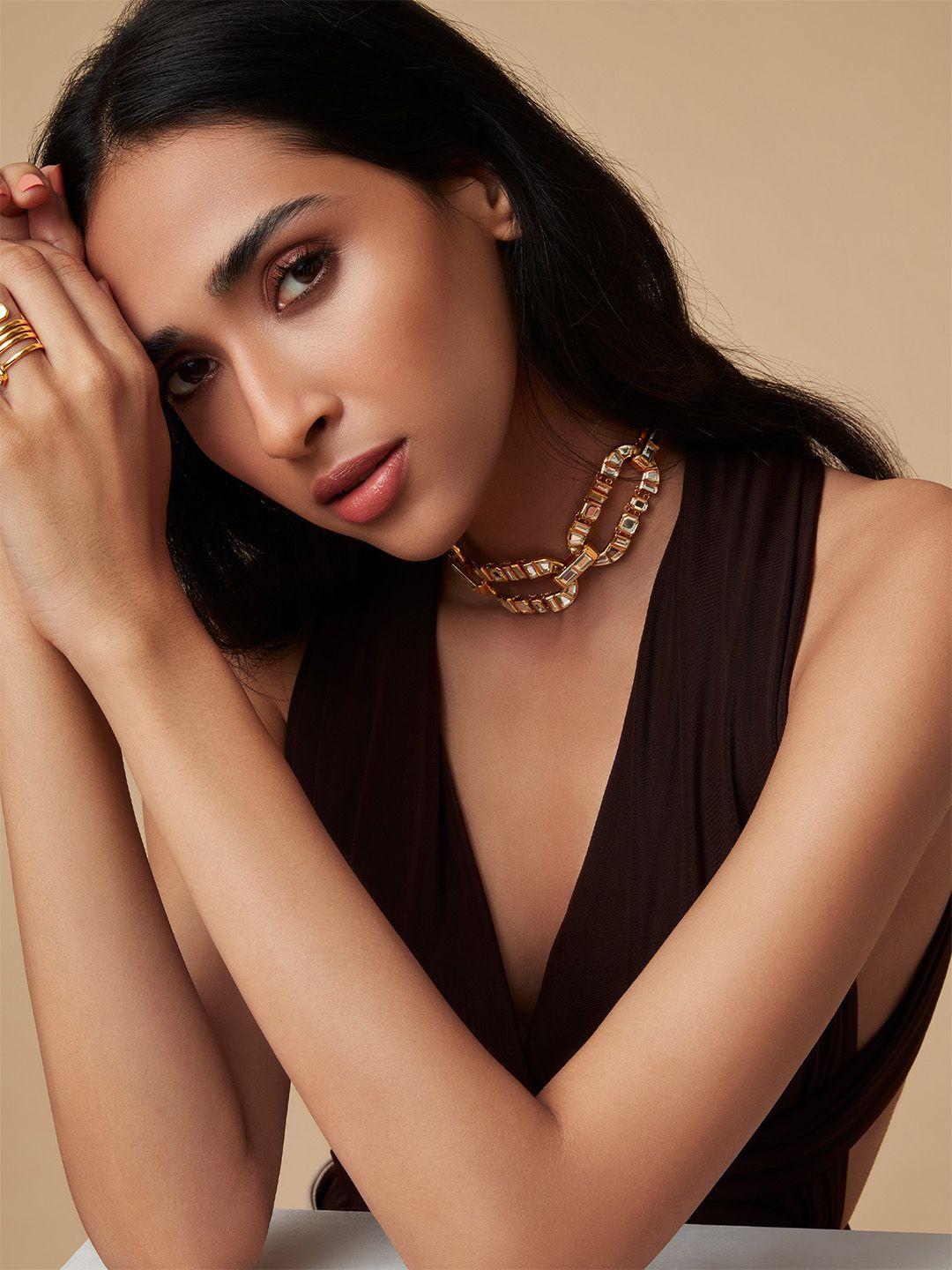 

Isharya Brass Gold-Plated Necklace