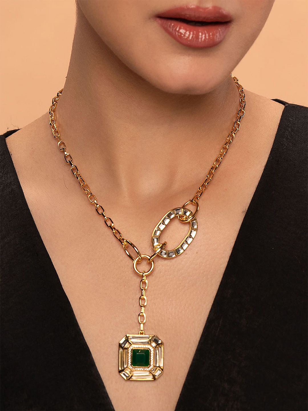 

Isharya Brass Gold-Plated Necklace