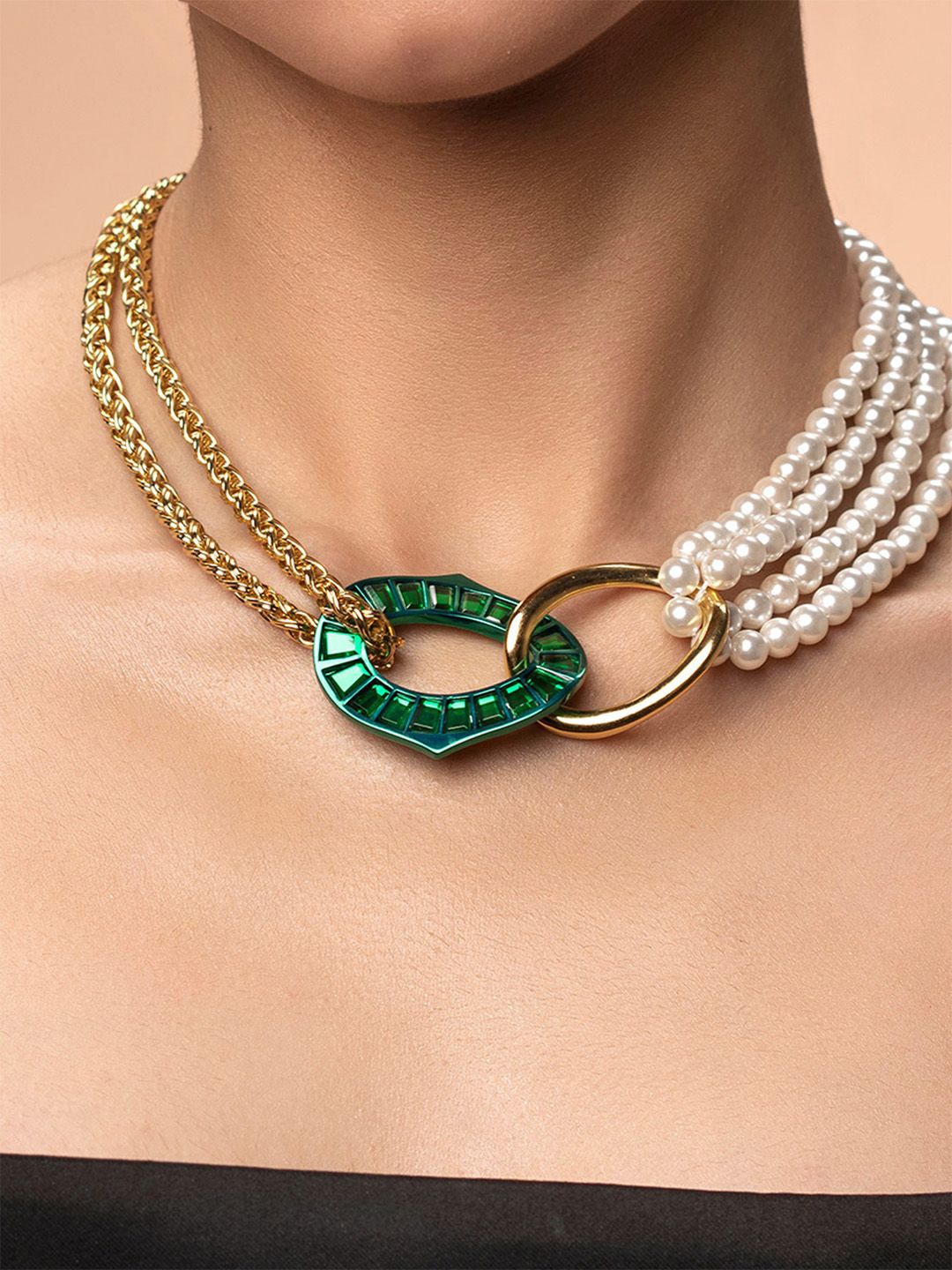 

Isharya Brass Gold-Plated Necklace