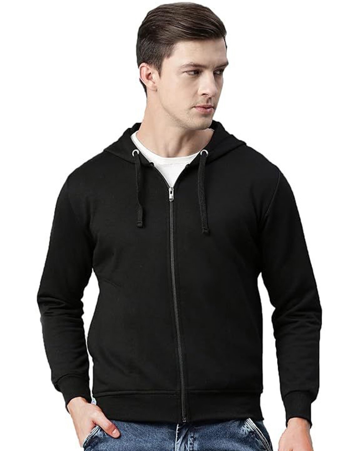 

GAINELL Men Hooded Sweatshirt, Black