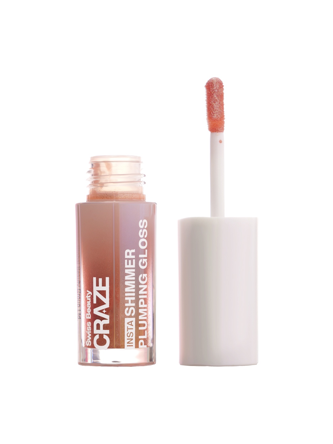 

SWISS BEAUTY Craze Insta Shimmer Plumping Lip Gloss - 3.5 ml, Nude