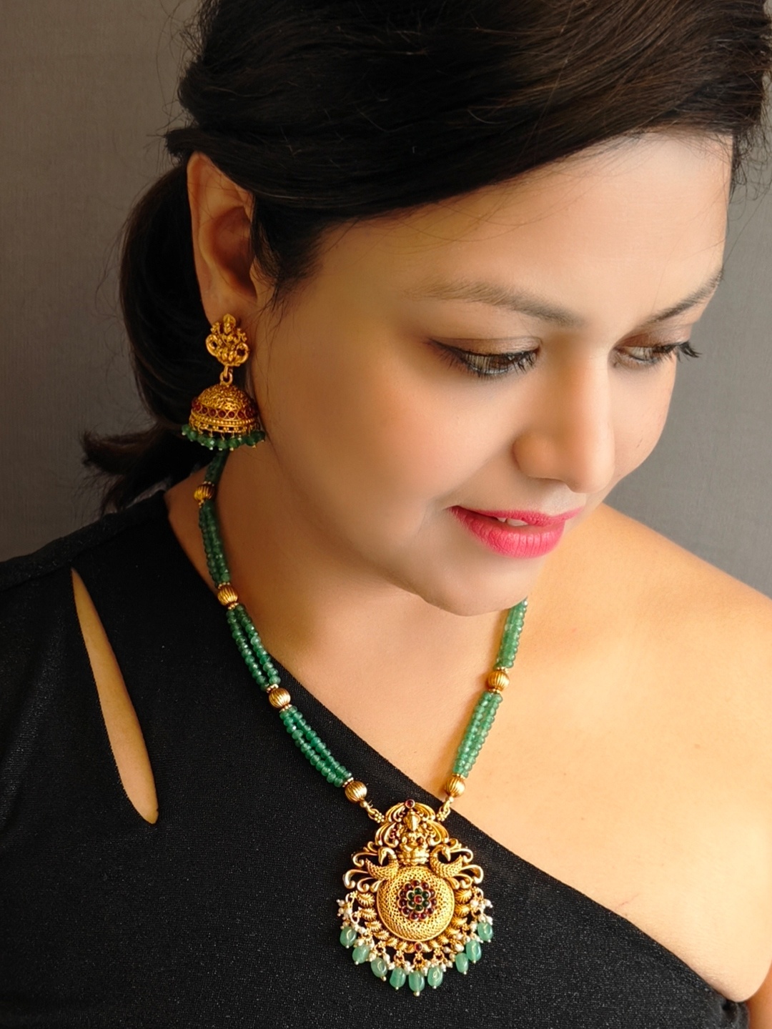 

GRIIHAM Gold-Plated CZ Studded Jewellery Set