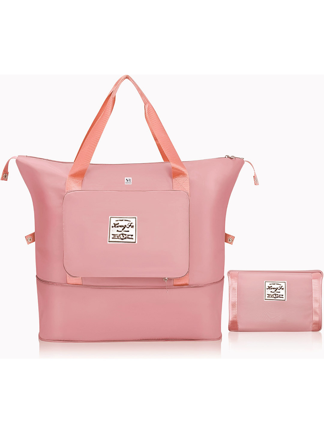 

NFI essentials Large Foldable Casual Duffel Bag, Pink