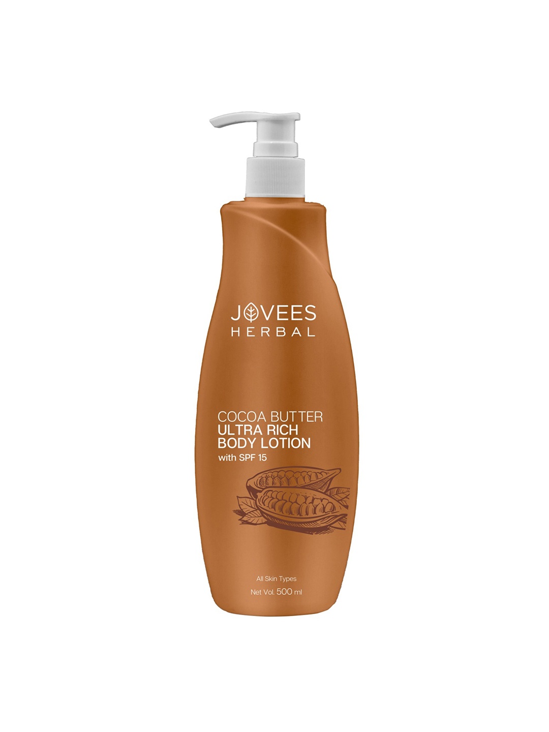 

Jovees Herbal Cocoa Butter Hand & Body Lotion - 500 ml, White