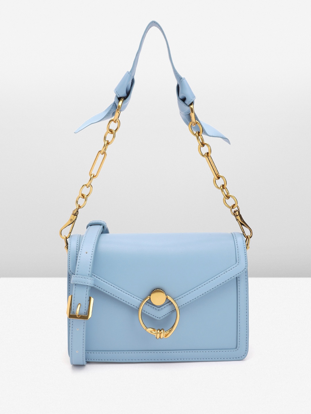 

CHARLES & KEITH Envelope Structured Shoulder Bag, Blue