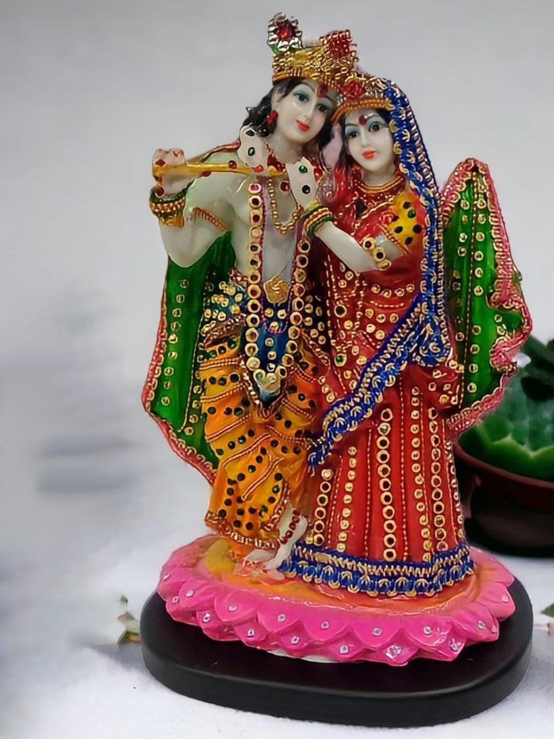 

NAYRA HANDICRAFTS Red Religious Figurine Showpiece