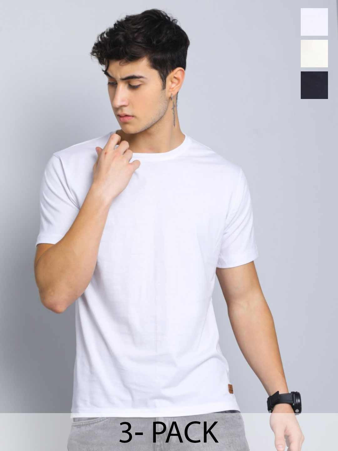 

PAUL STREET Men Brand Logo 3 Slim Fit T-shirt, Multi