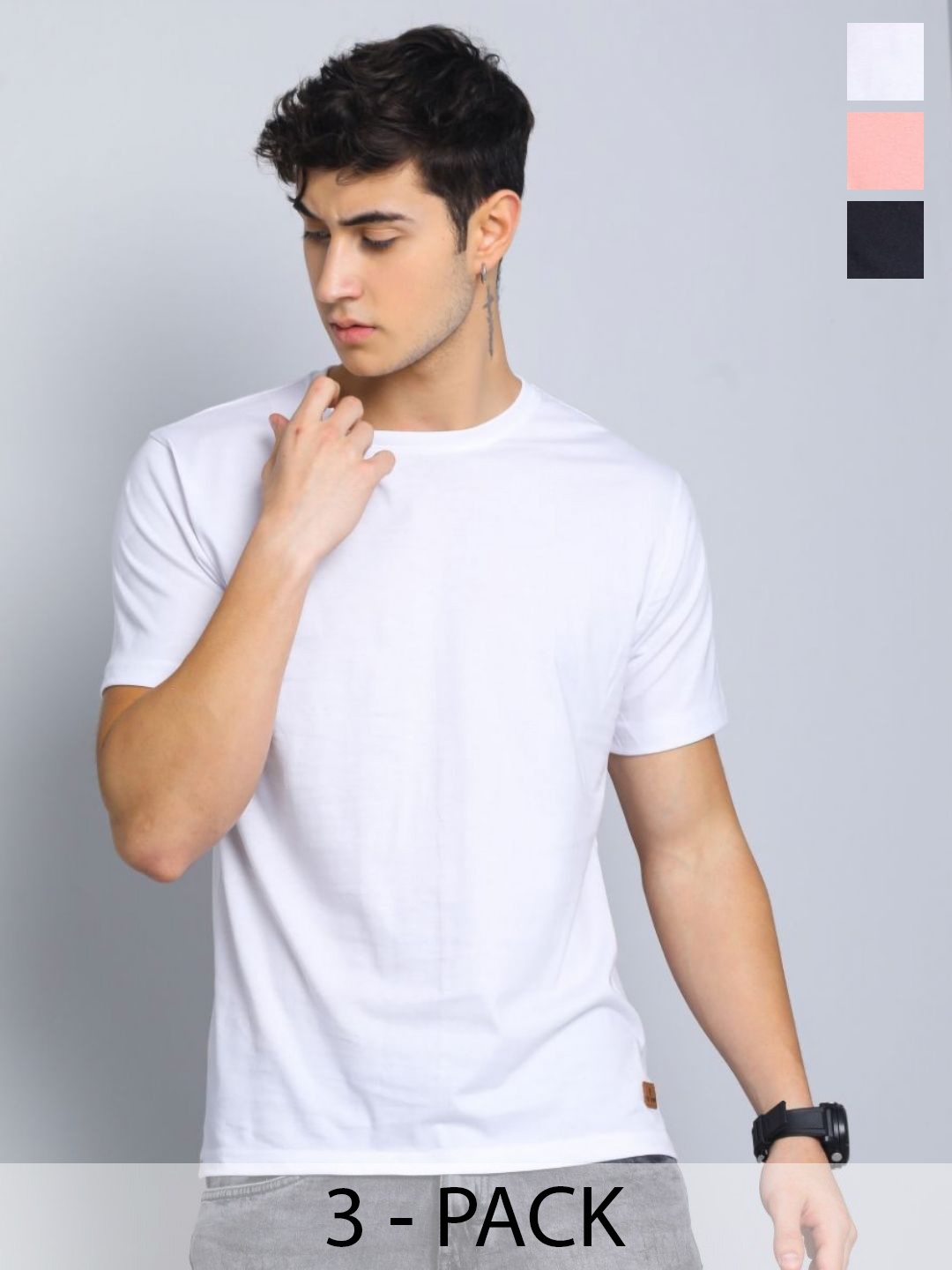

PAUL STREET Men Brand Logo 3 Slim Fit T-shirt, Multi