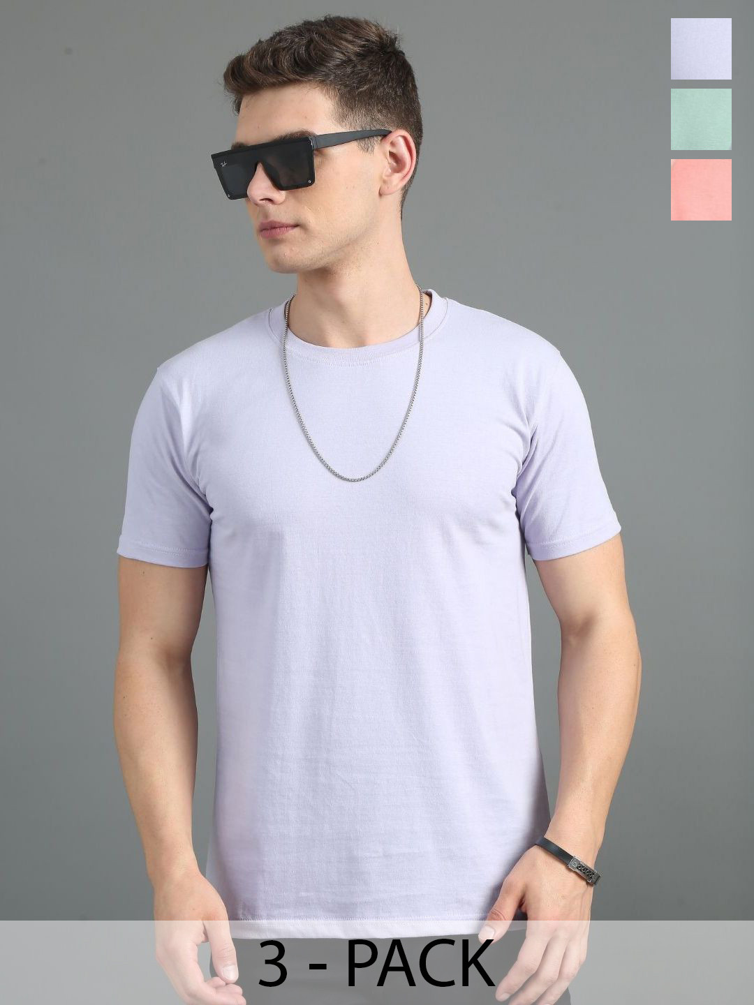 

PAUL STREET Men Brand Logo 3 Slim Fit T-shirt, Multi