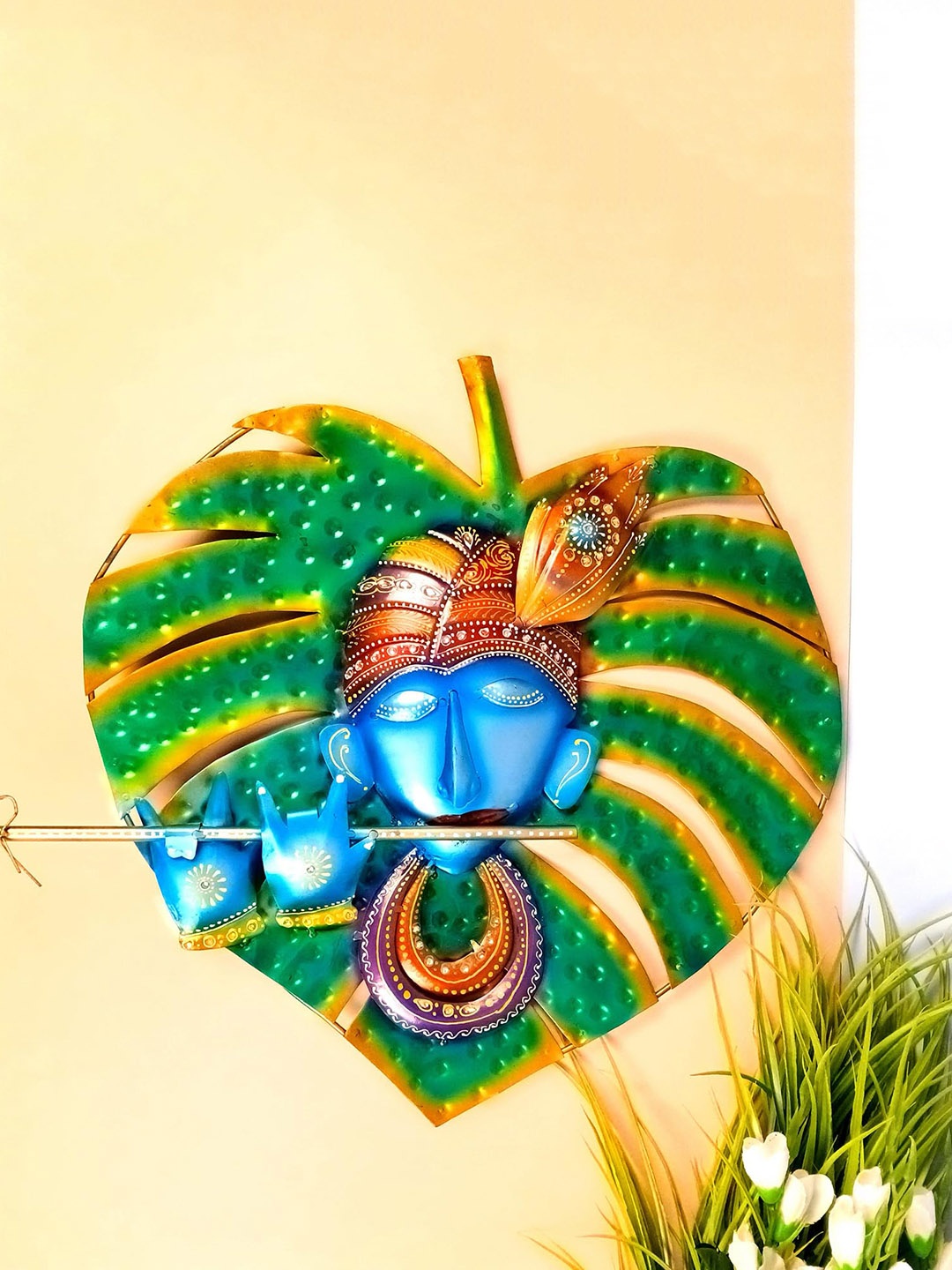 

apka mart Green Leaf Design Wall Decor