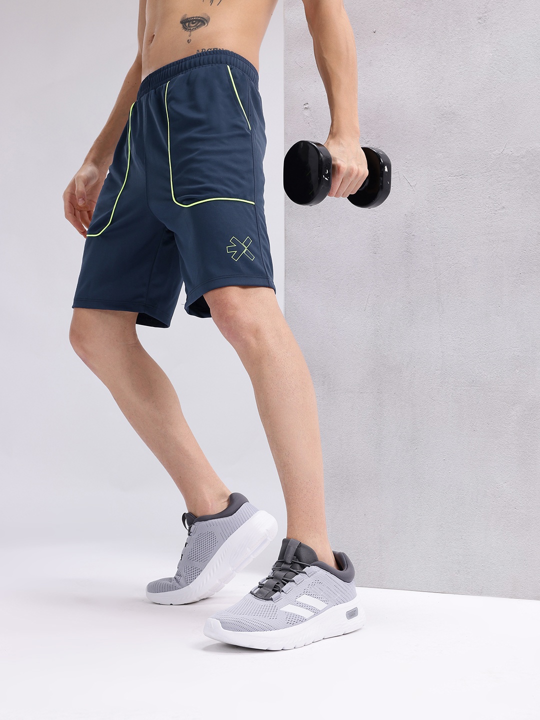 

HRX by Hrithik Roshan Men Rapid-Dry Training Shorts, Teal