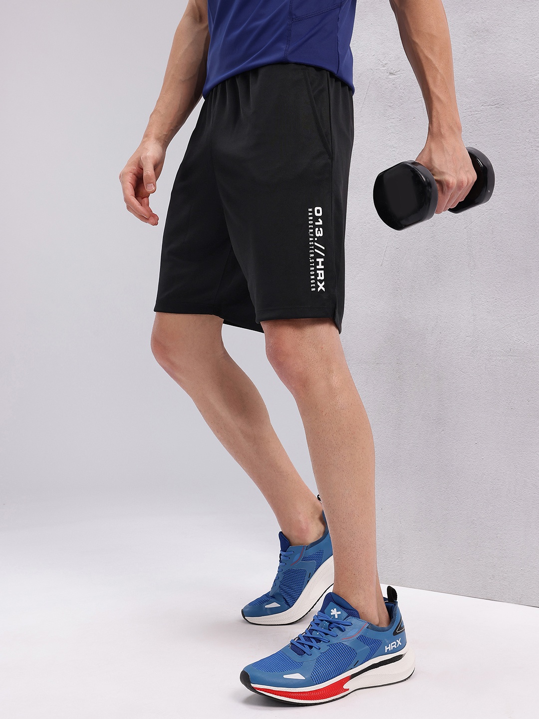 

HRX by Hrithik Roshan Men Rapid-Dry Training Shorts, Black