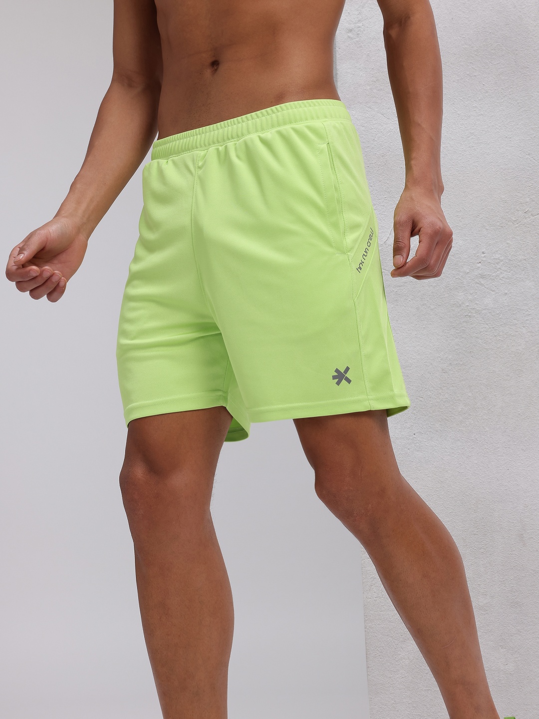 

HRX by Hrithik Roshan Men Rapid Dry Printed Running Shorts, Fluorescent green