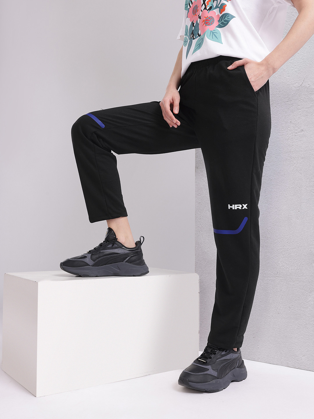 

HRX by Hrithik Roshan Women Lifestyle Track Pants, Black