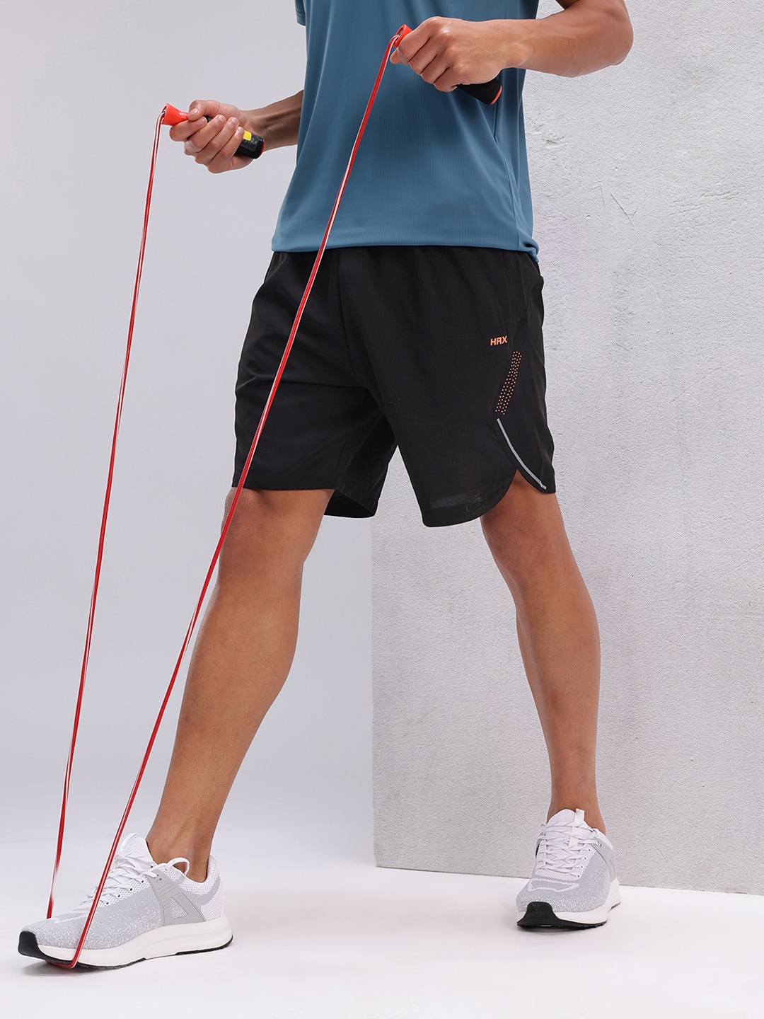 

HRX by Hrithik Roshan Men Reflective Detail Training Shorts, Black