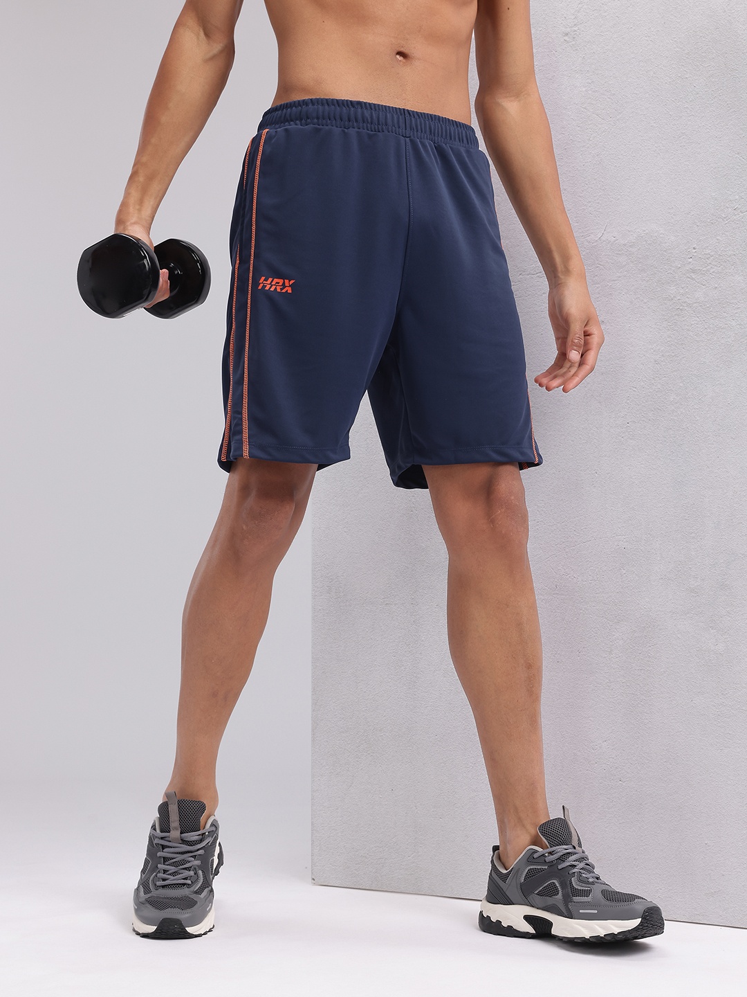 

HRX by Hrithik Roshan Men Rapid-dry Training Shorts, Navy blue