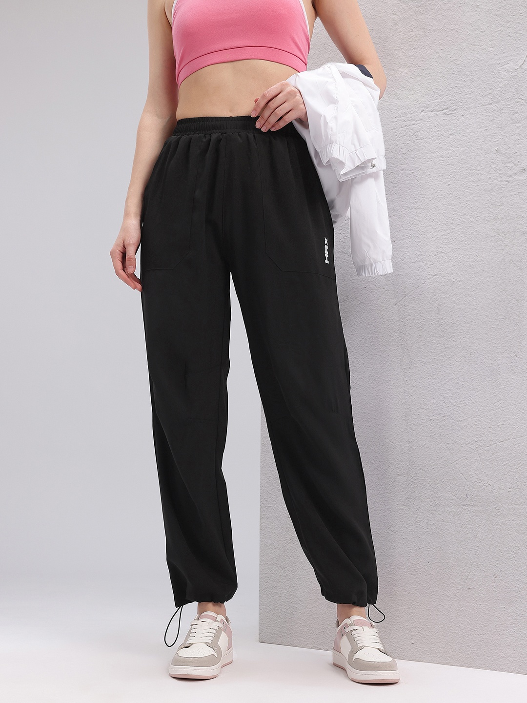 

HRX by Hrithik Roshan Women Lifestyle Track pants, Black
