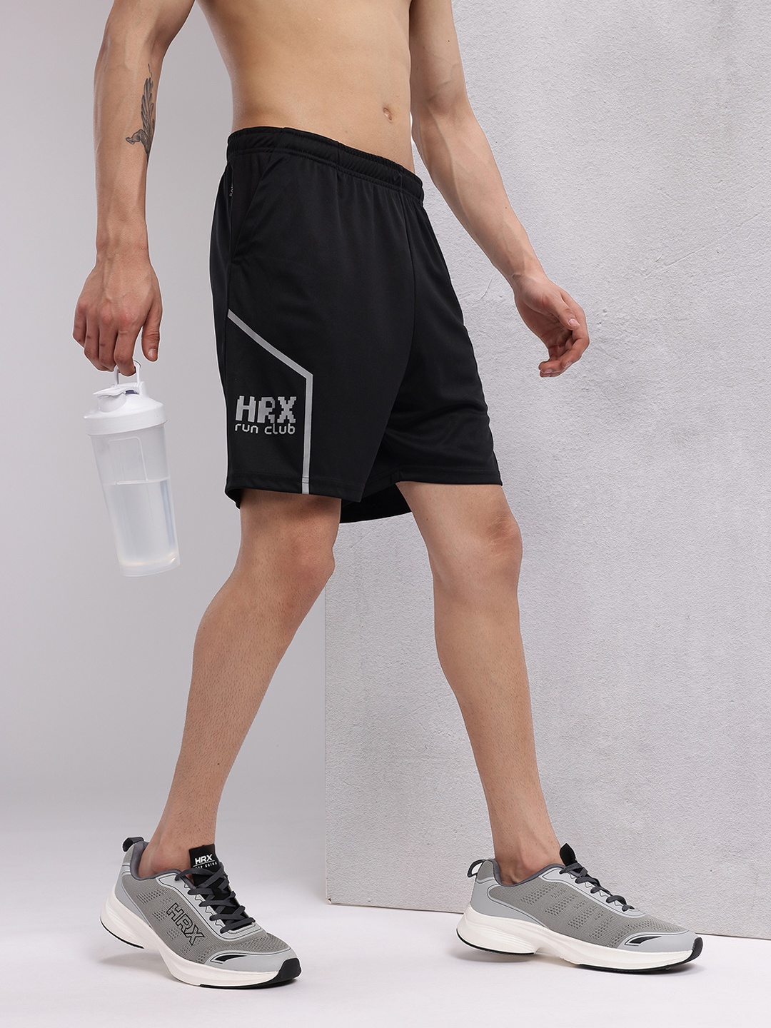 

HRX by Hrithik Roshan Men Rapid-Dry Running Shorts, Black