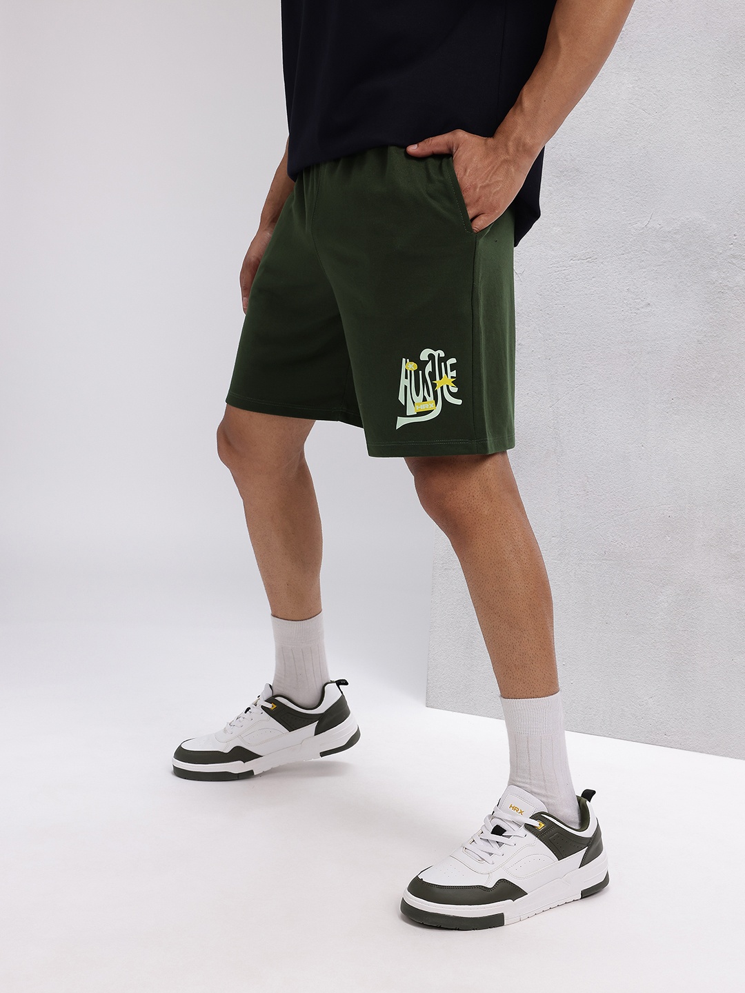 

HRX by Hrithik Roshan Men Lifestyle Shorts, Green