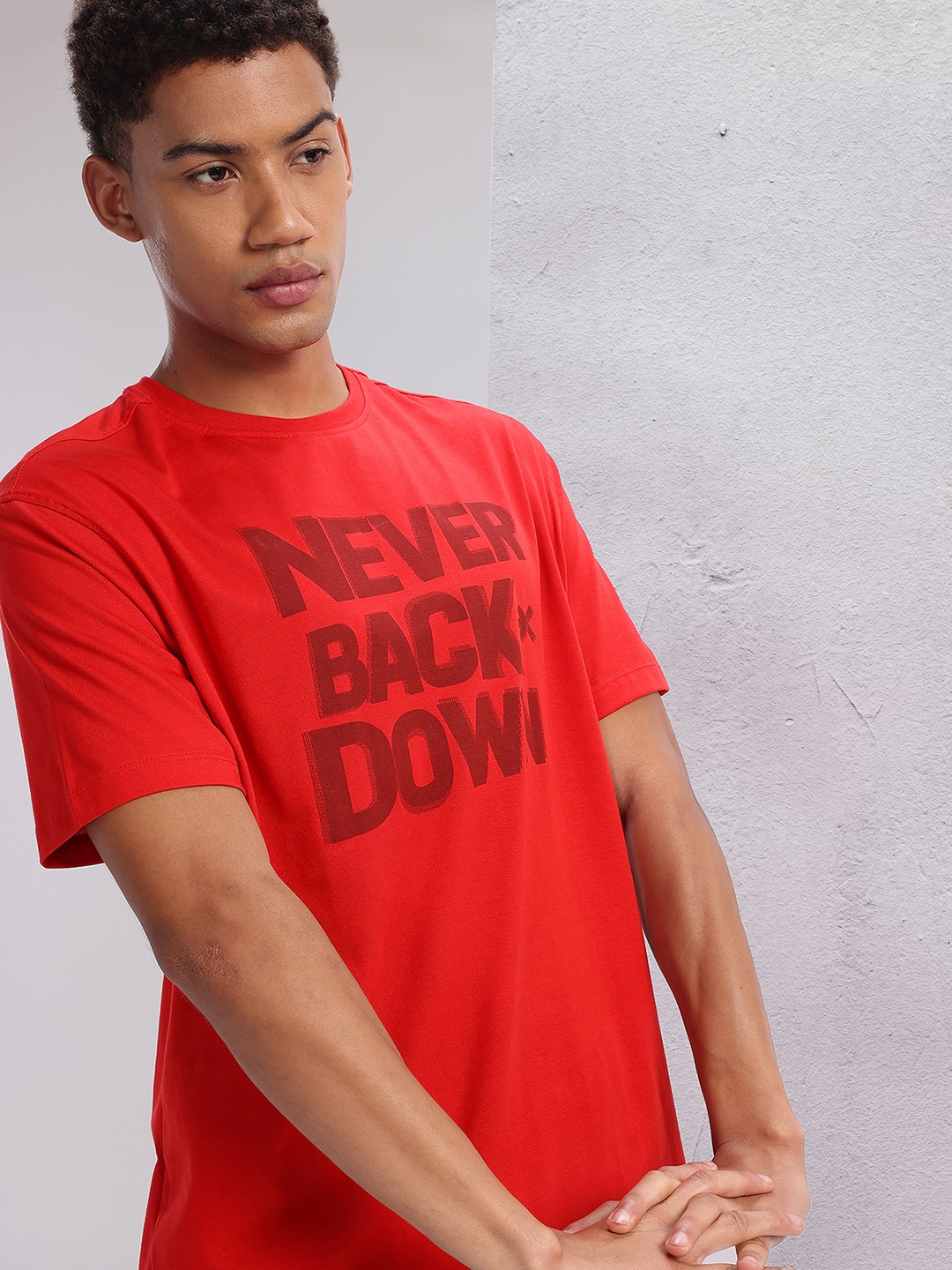 

HRX by Hrithik Roshan Printed Training T-shirt, Red