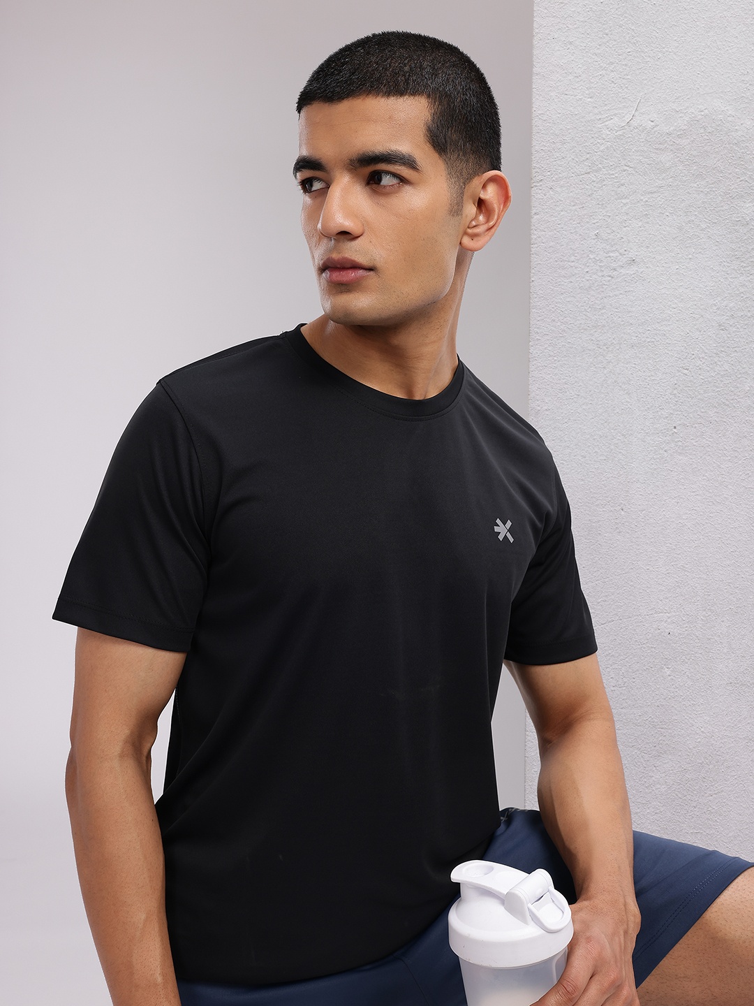 

HRX by Hrithik Roshan Men Rapid-Dry Training T-shirt, Black