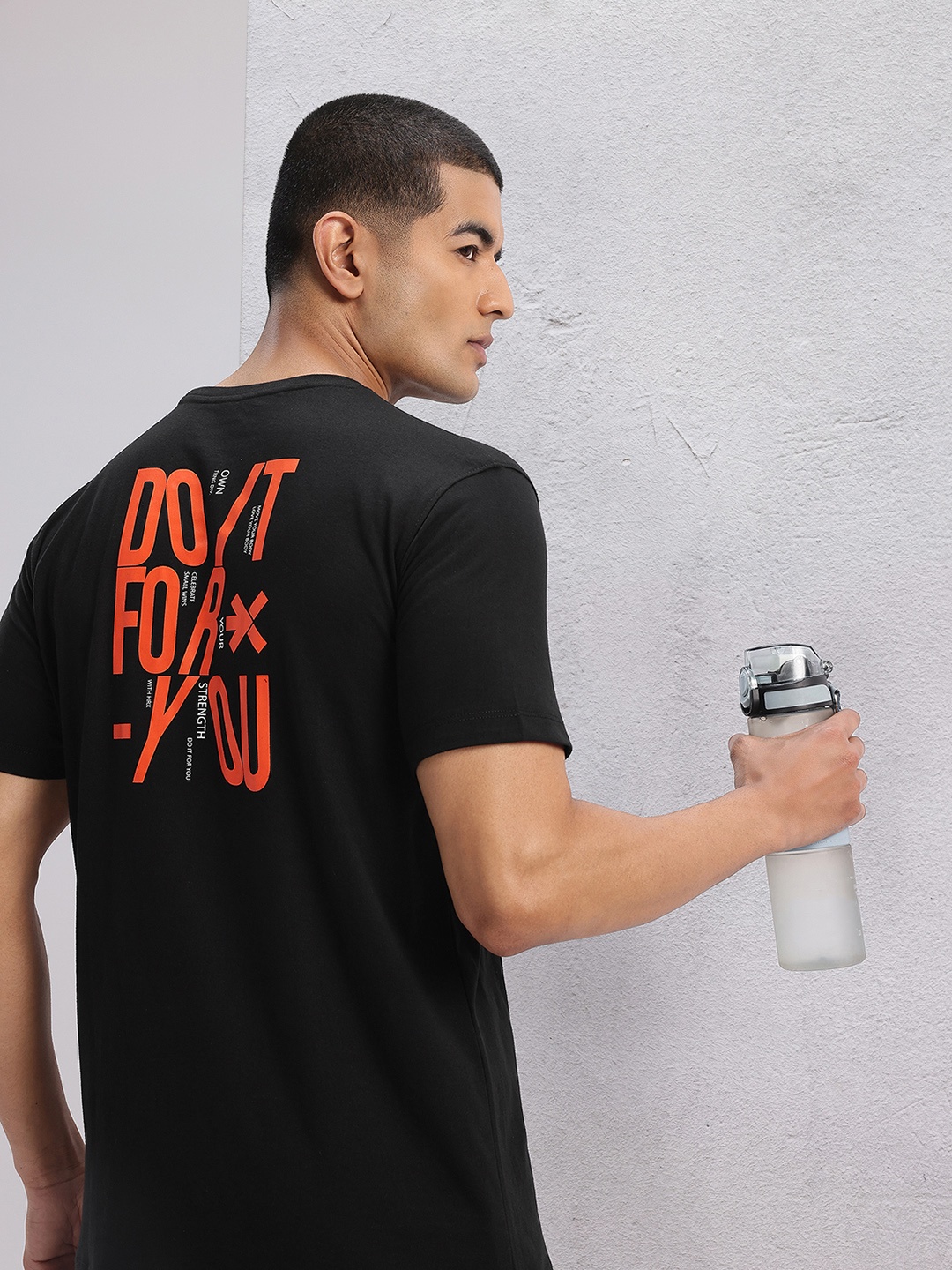 

HRX by Hrithik Roshan Printed Training T-shirt, Black