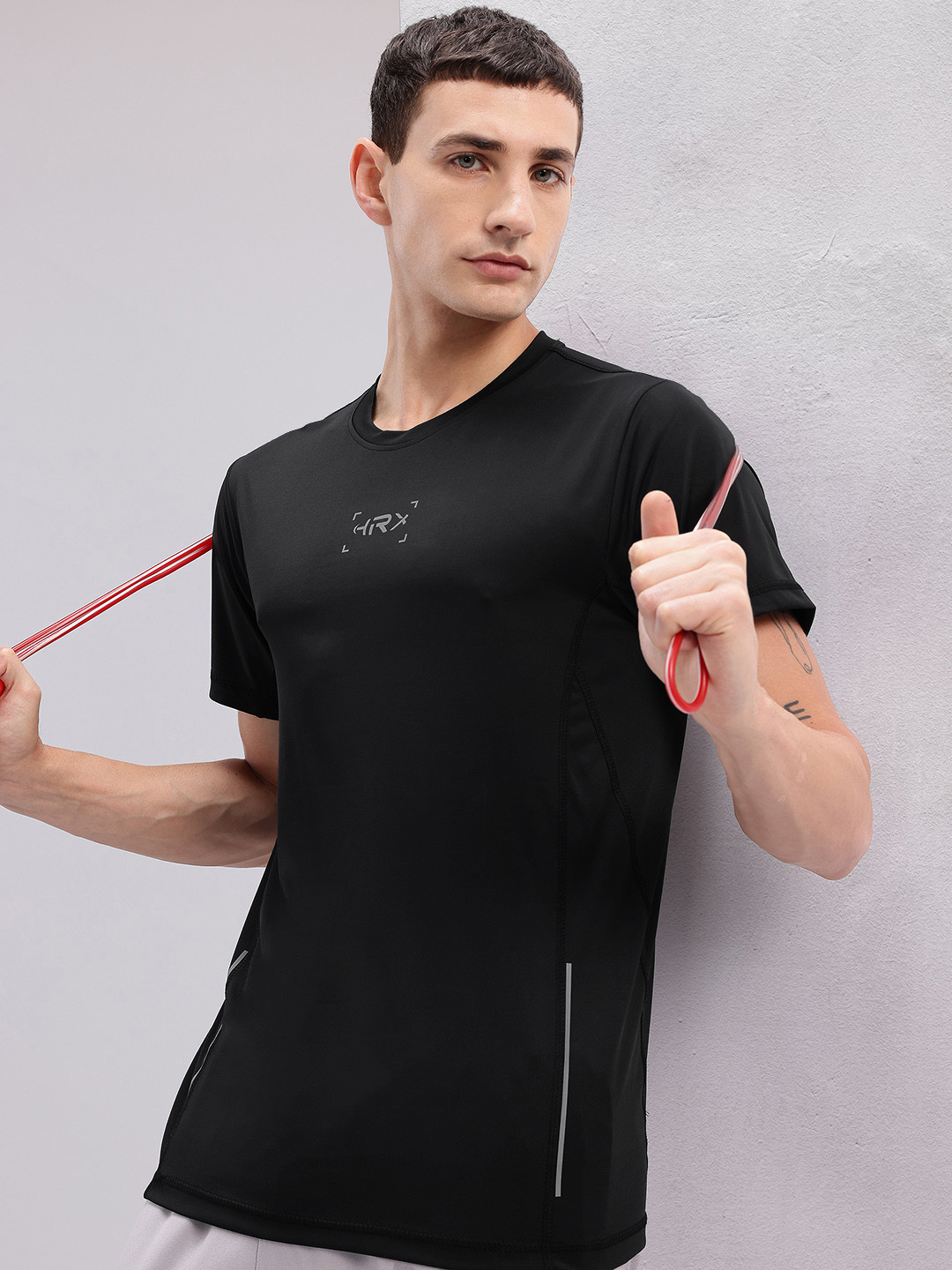 

HRX by Hrithik Roshan Men Rapid-Dry Training T-shirt, Black
