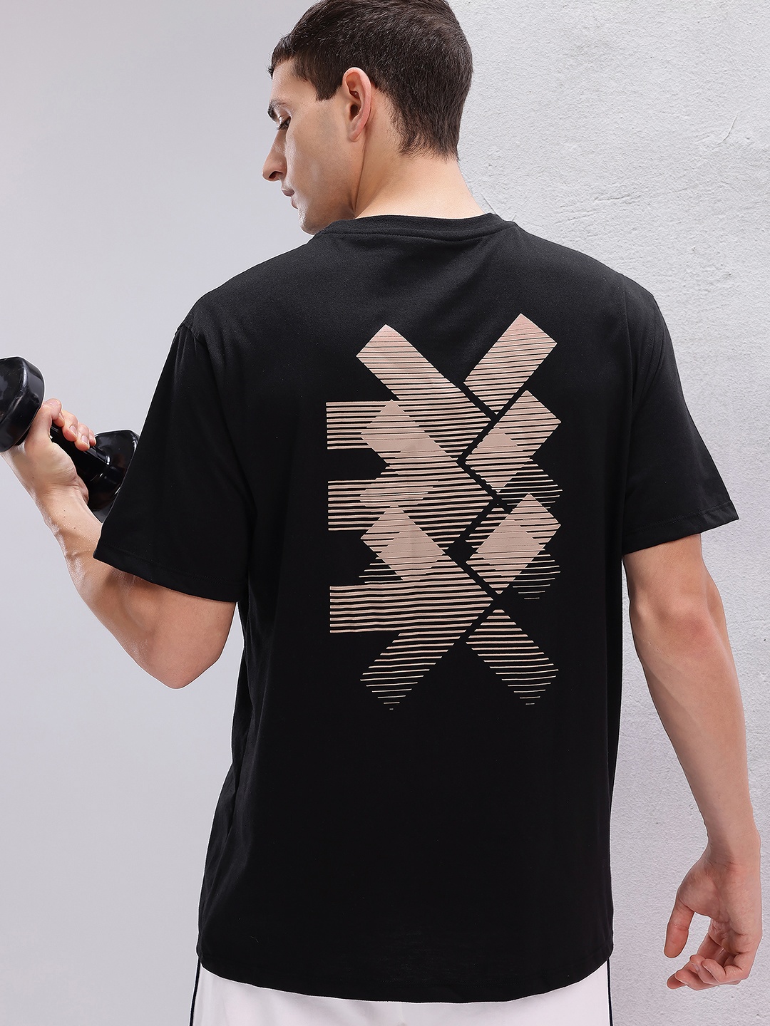 

HRX by Hrithik Roshan Brand Logo Training T-shirt, Black