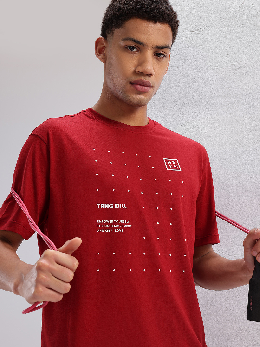 

HRX by Hrithik Roshan Printed Training T-shirt, Red