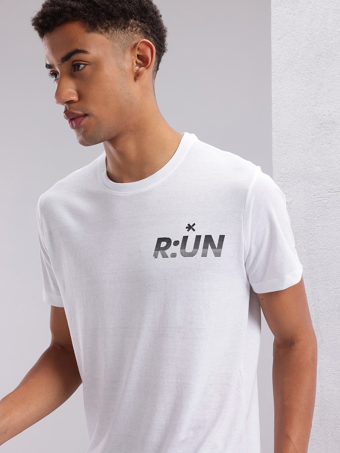 

HRX by Hrithik Roshan Typography Printed Running T-shirt, White