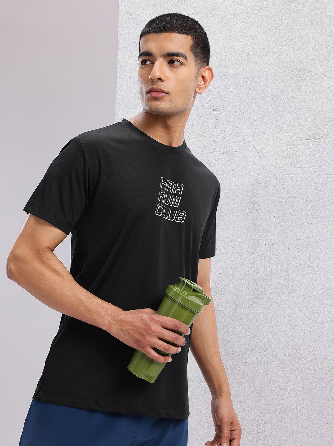 

HRX by Hrithik Roshan Printed Running T-shirt, Black