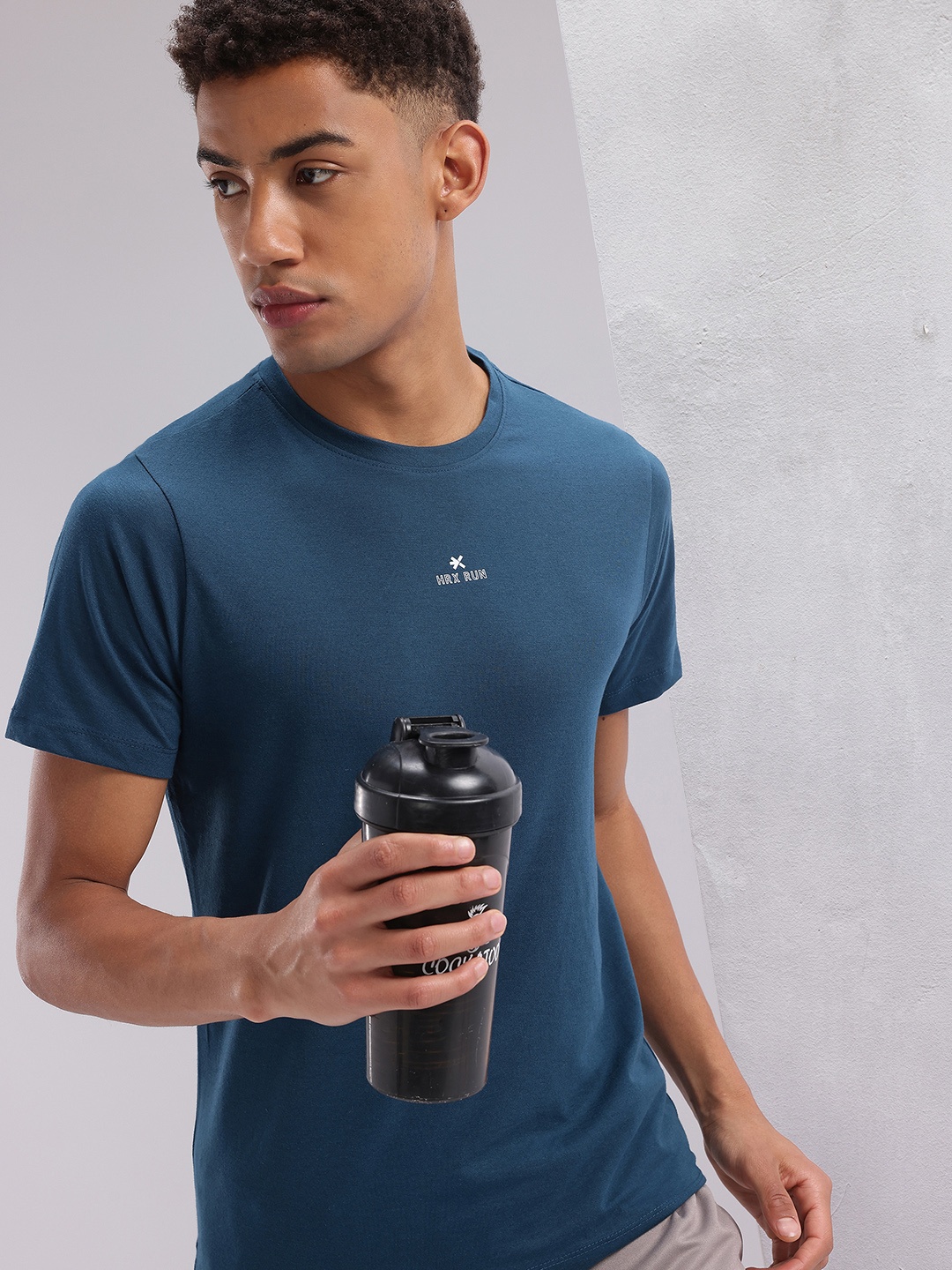 

HRX by Hrithik Roshan Round Neck Running T-shirt, Blue