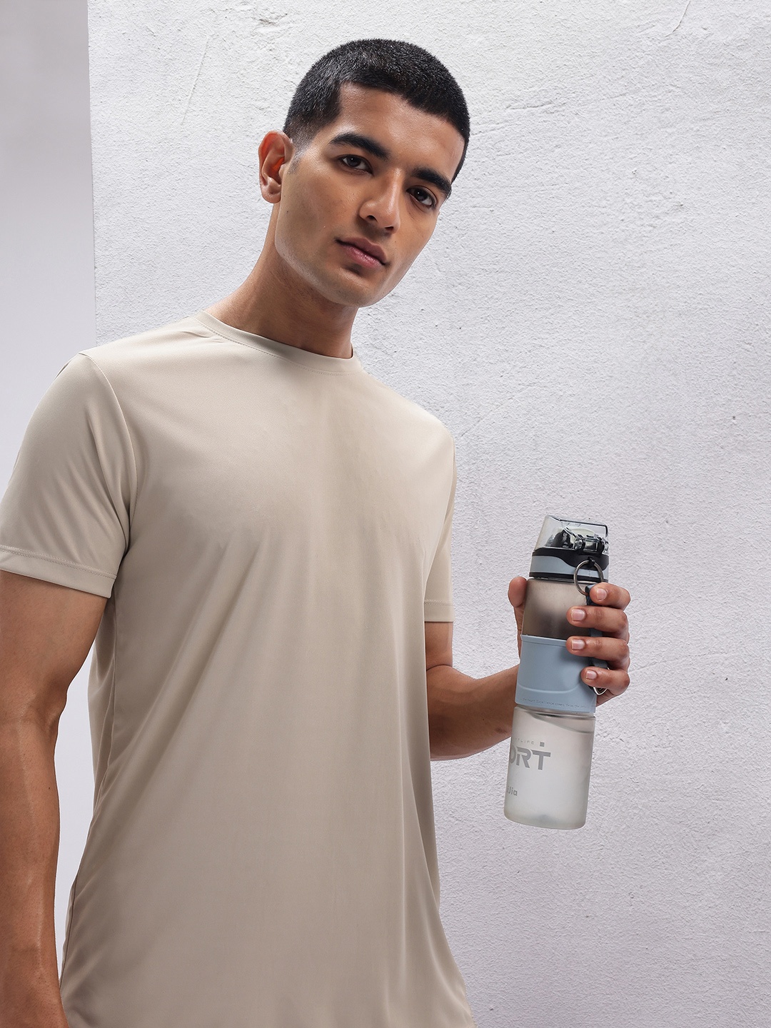 

HRX by Hrithik Roshan Men Rapid-Dry Running T-shirt, Beige