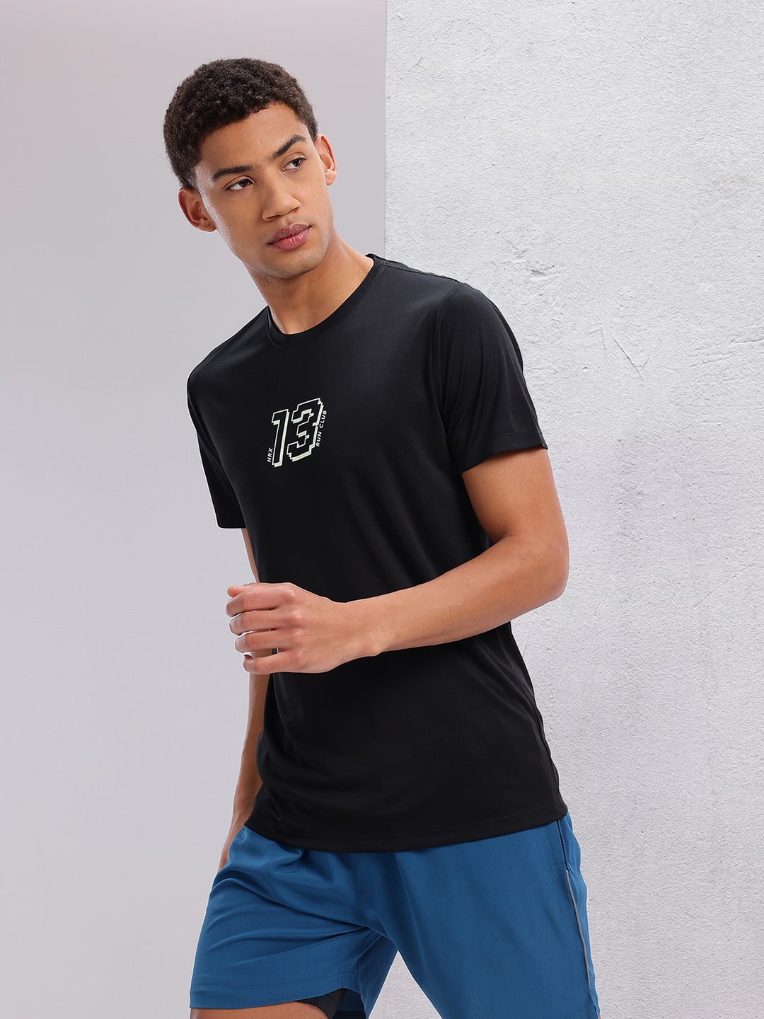 

HRX by Hrithik Roshan Running T-shirt, Black