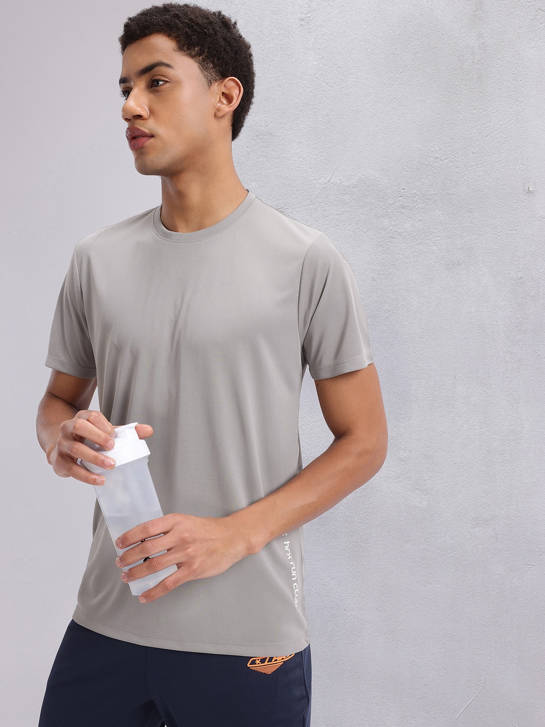 

HRX by Hrithik Roshan Men Rapid-Dry Running T-shirt, Grey