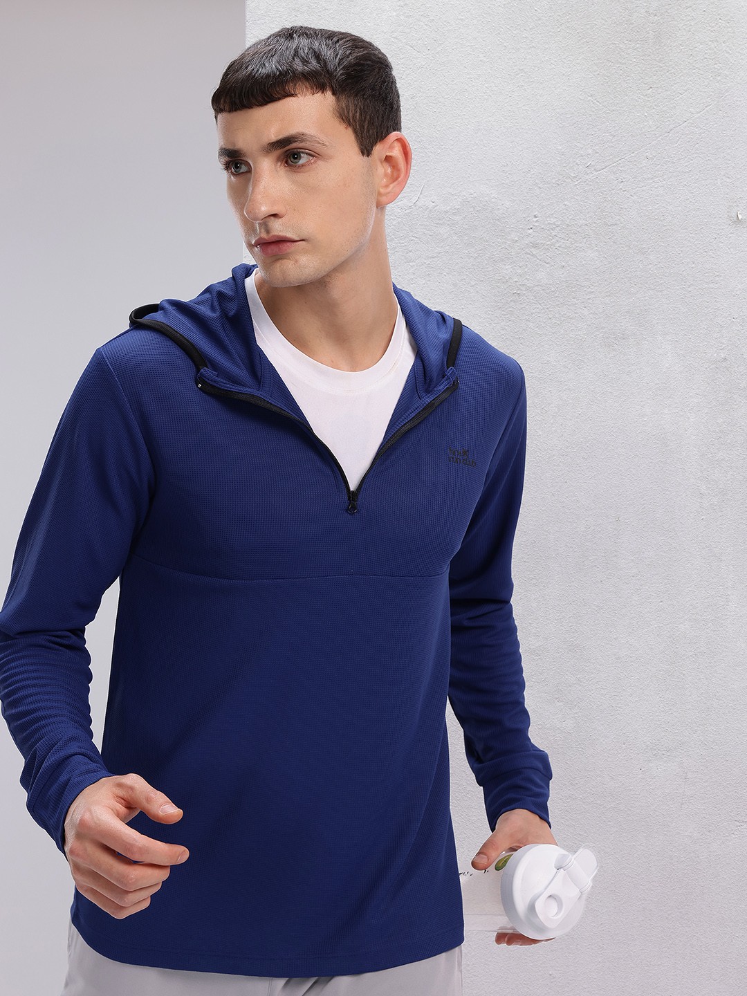 

HRX by Hrithik Roshan Men Hooded Running T-shirt, Blue