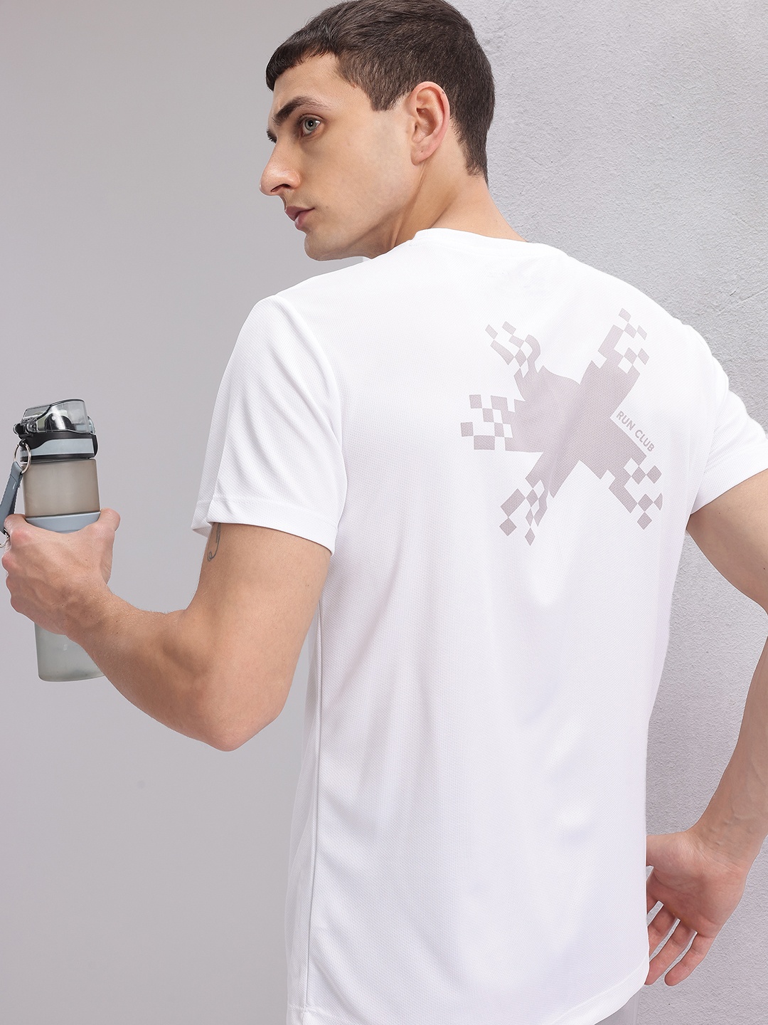 

HRX by Hrithik Roshan Rapid Dry Printed Running T-Shirt, White