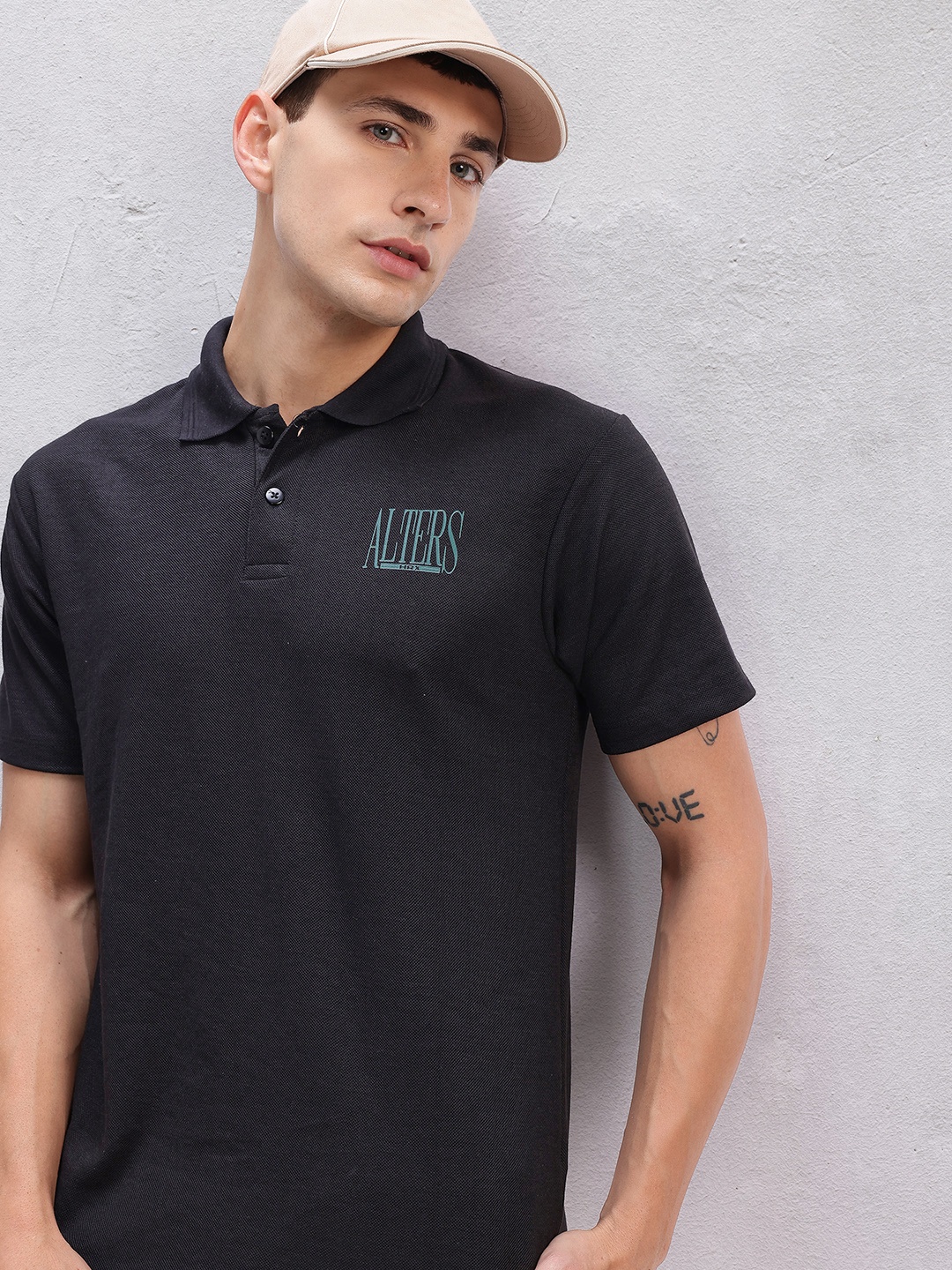 

HRX by Hrithik Roshan Polo Collar Lifestyle T-shirt, Black