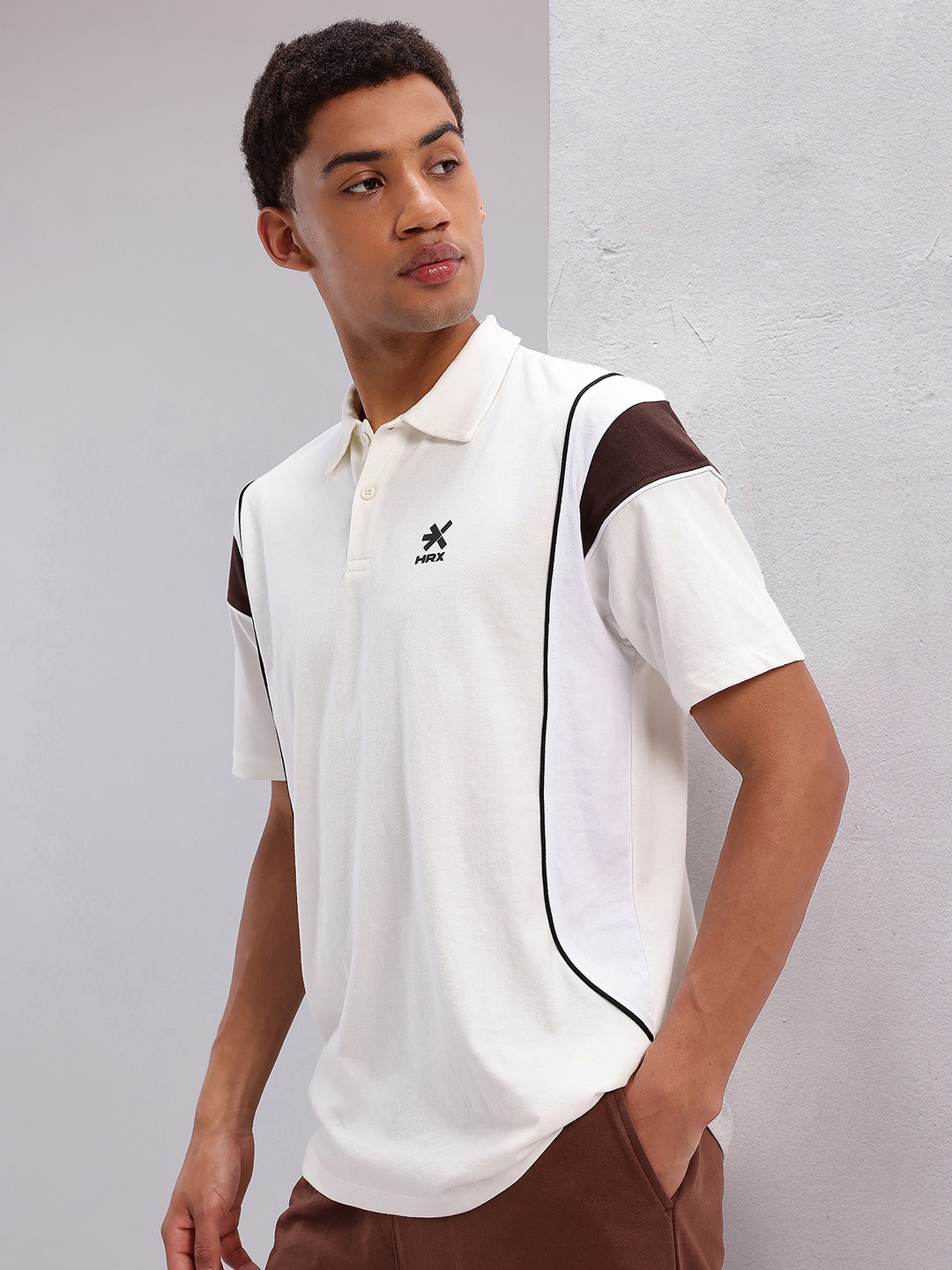 

HRX by Hrithik Roshan Polo Collar T-shirt, White