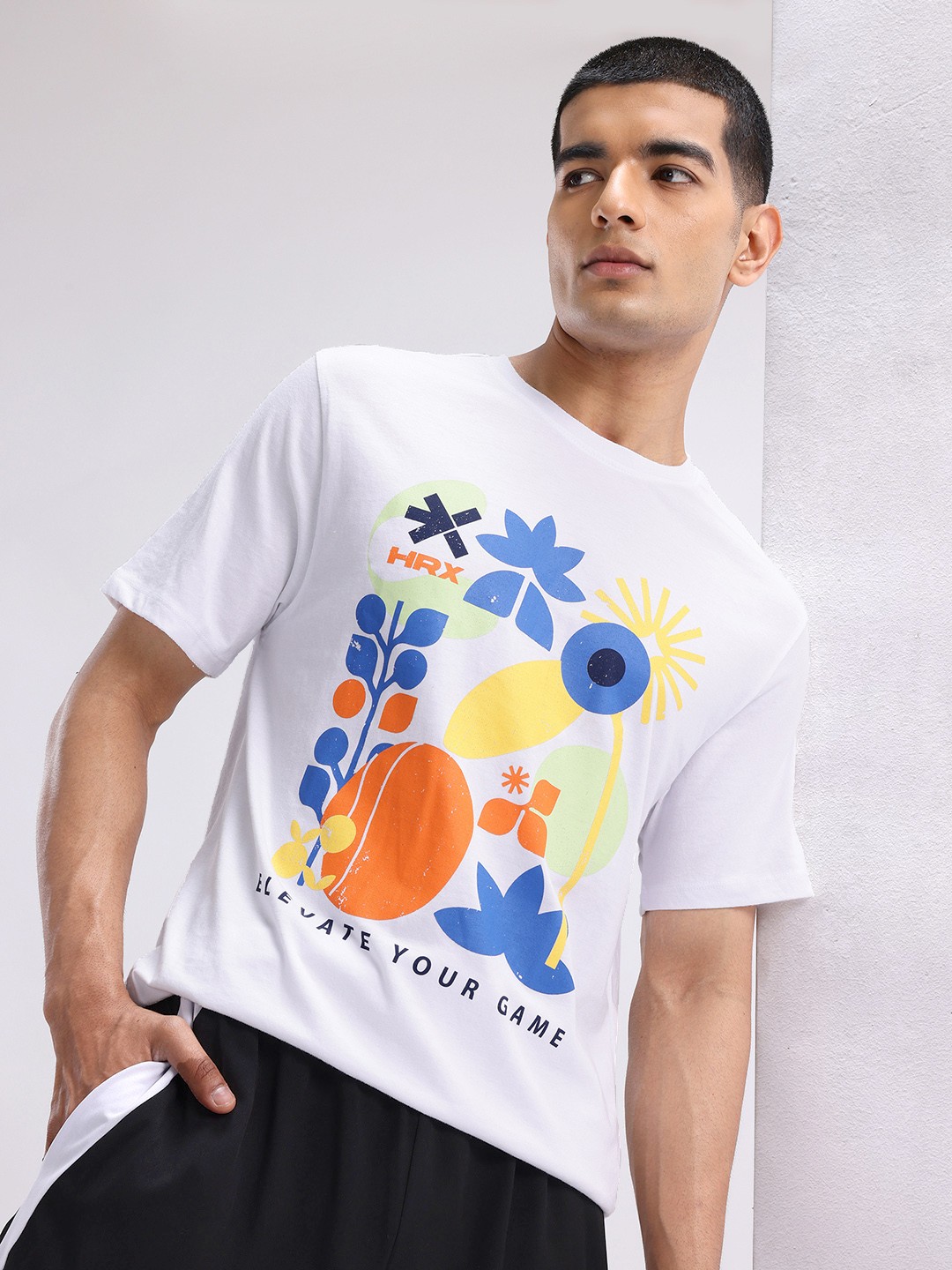 

HRX by Hrithik Roshan Printed Lifestyle T-shirt, White