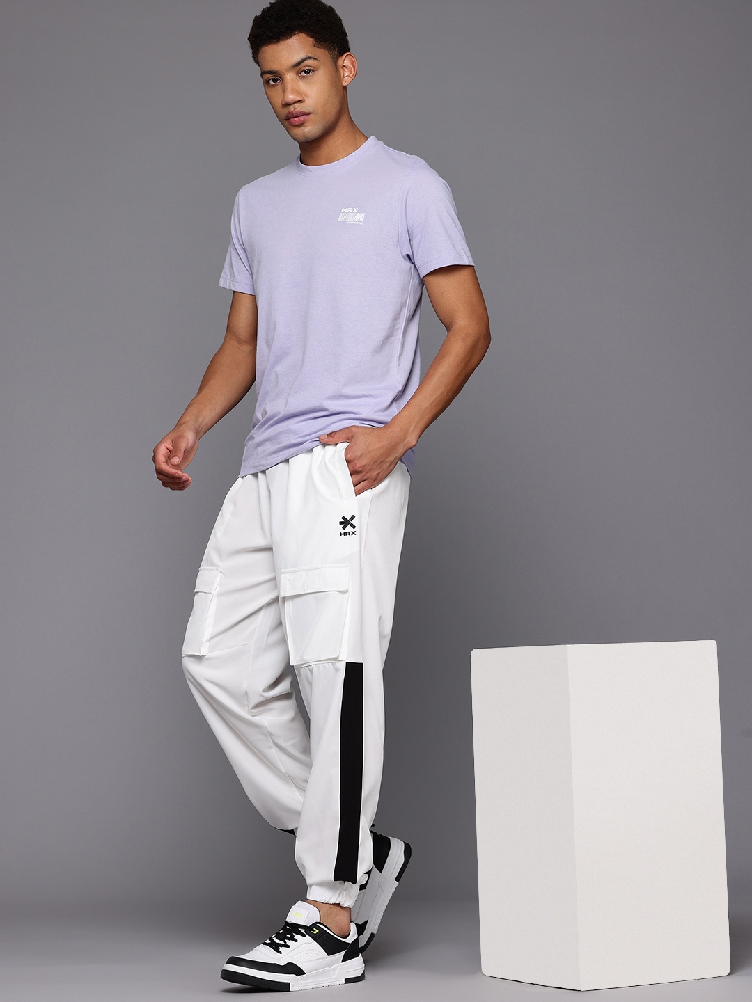 

HRX by Hrithik Roshan Solid Lifestyle T-shirt, Lavender