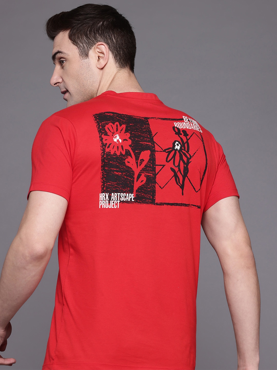 

HRX by Hrithik Roshan Graphic Print Lifestyle T-shirt, Red