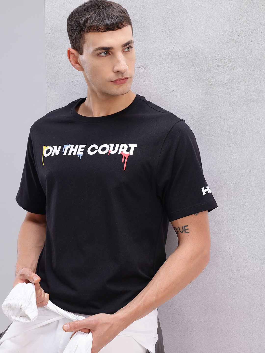 

HRX by Hrithik Roshan Men Typography Printed T-shirt, Black