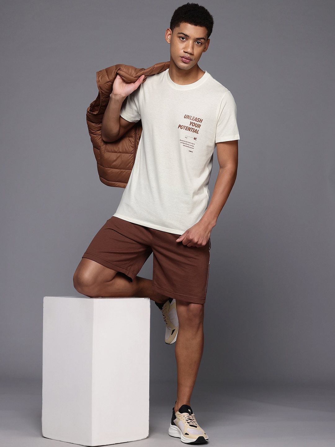 

HRX by Hrithik Roshan Typography Print Lifestyle T-shirt, Off white