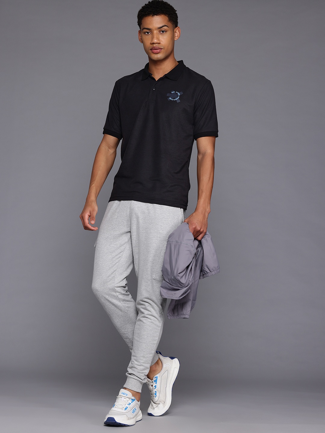 

HRX by Hrithik Roshan Lifestyle Polo Collar T-shirt, Black