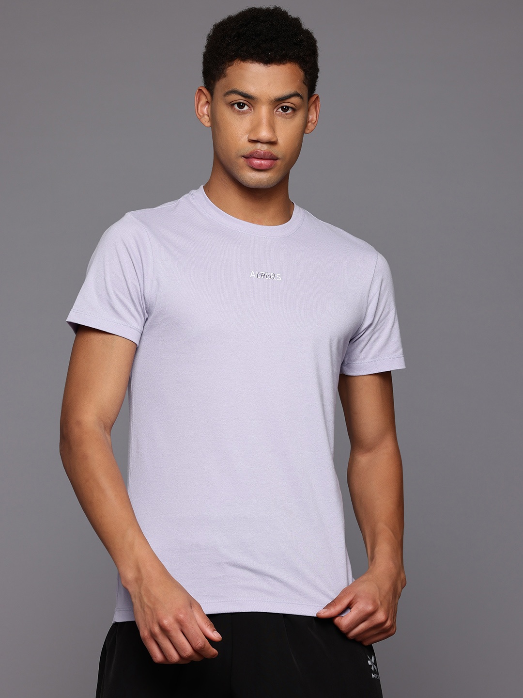

HRX by Hrithik Roshan Printed Detail Regular Fit Lifestyle T-shirt, Lavender