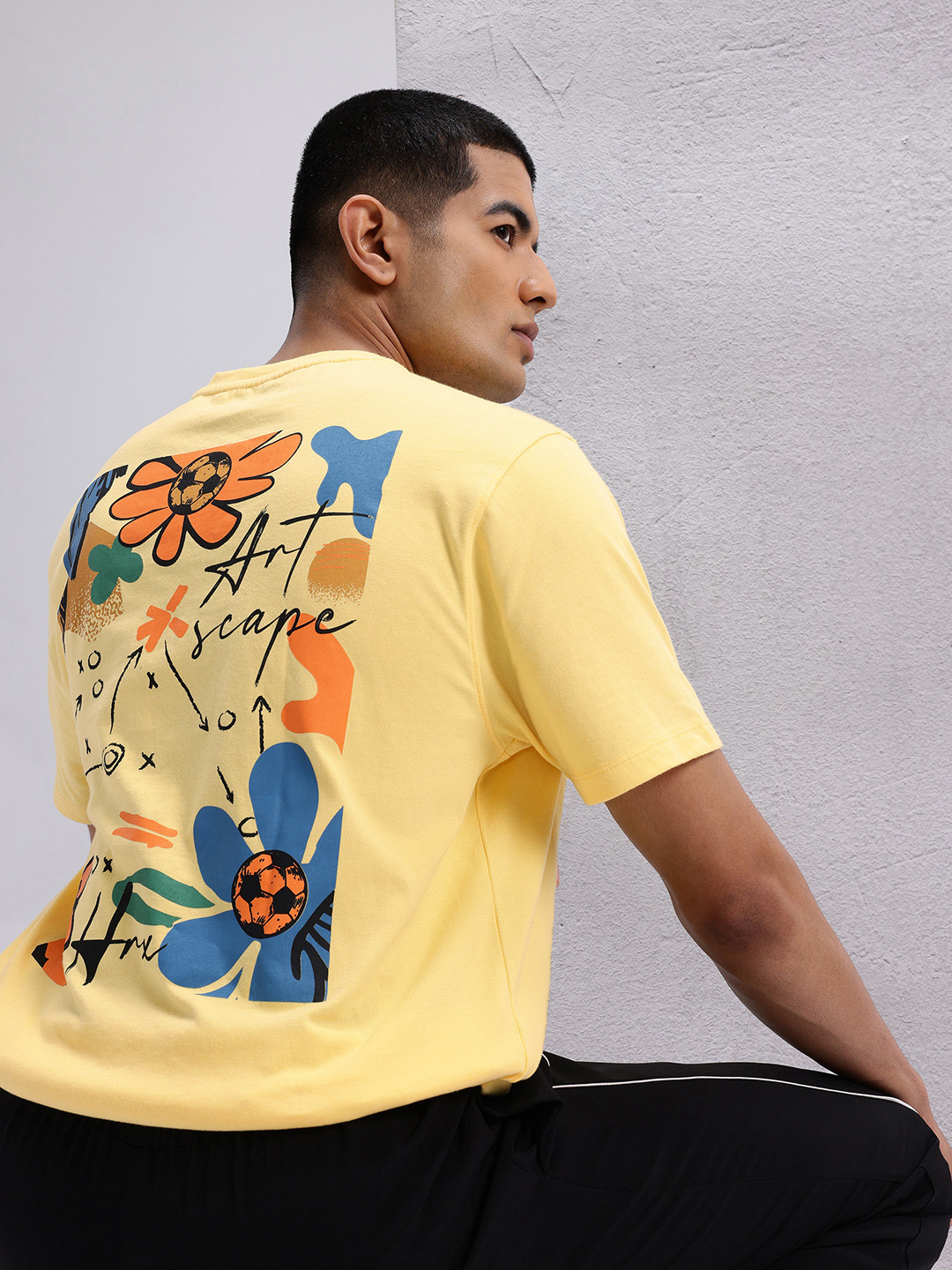 

HRX by Hrithik Roshan Printed Relaxed T-shirt, Yellow