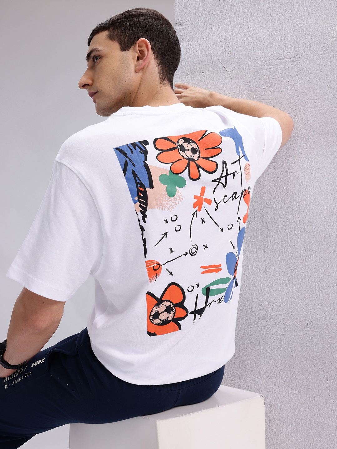 

HRX by Hrithik Roshan Printed Relaxed Lifestyle T-shirt, White